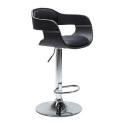 Barkruk Met Rugleuning Zwart