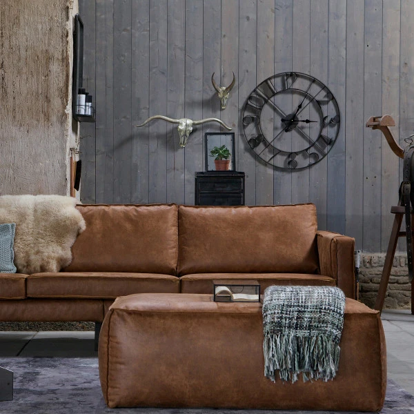 BePureHome Poef Recycle Leer - Afbeelding 7