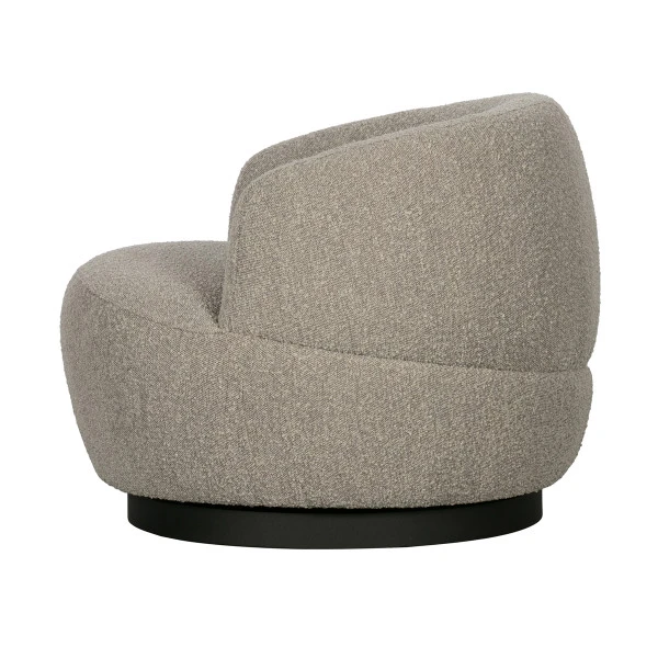 BePureHome Ronde Draaifauteuil Boucle - Afbeelding 2