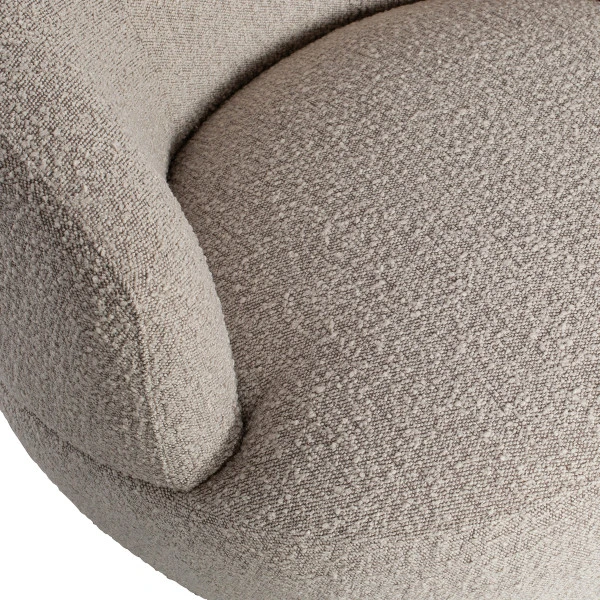 BePureHome Ronde Draaifauteuil Boucle - Afbeelding 5