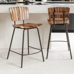 Barkruk Van Suar Hout