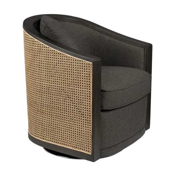 Draaibare Fauteuil Rotan Webbing - Afbeelding 5
