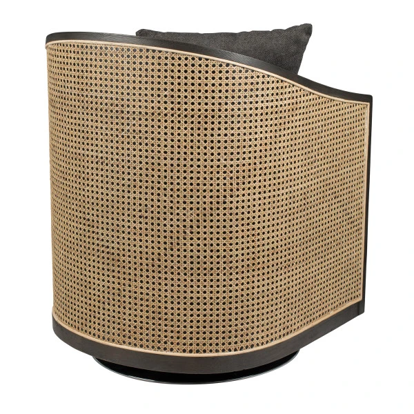 Draaibare Fauteuil Rotan Webbing - Afbeelding 6