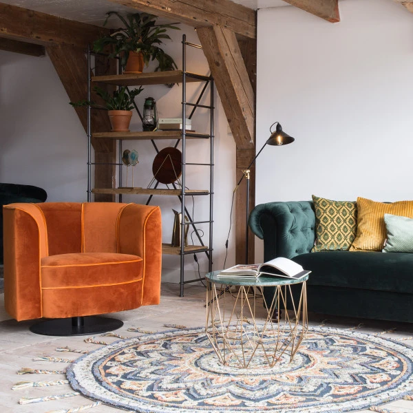 Fluwelen Draaifauteuil - Afbeelding 4