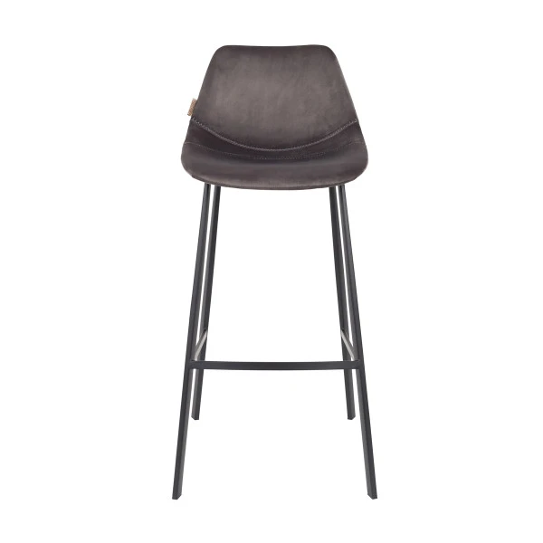 Hoge Fluwelen Barstoel - Afbeelding 2