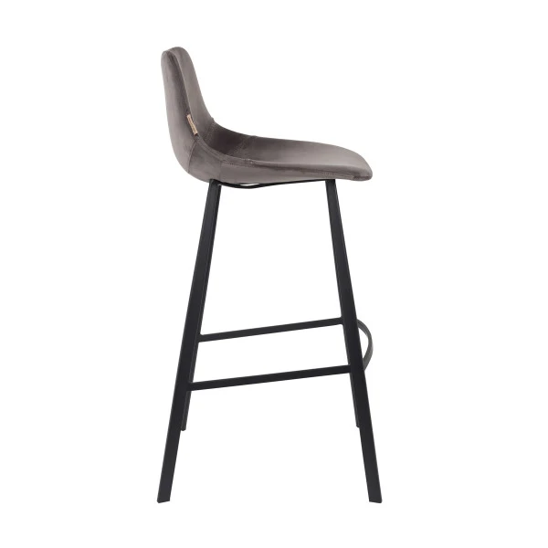 Hoge Fluwelen Barstoel - Afbeelding 3