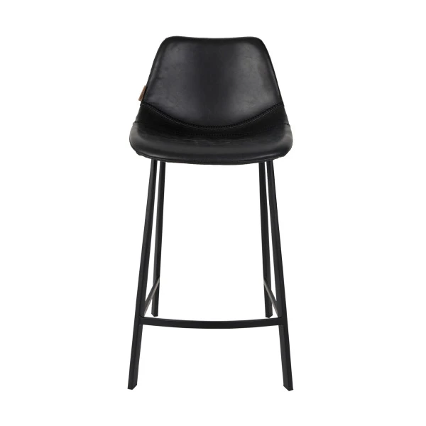 Hoge Leren Barstoel - Afbeelding 2