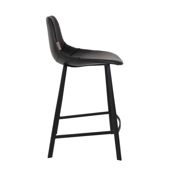 Hoge Leren Barstoel - Afbeelding 4