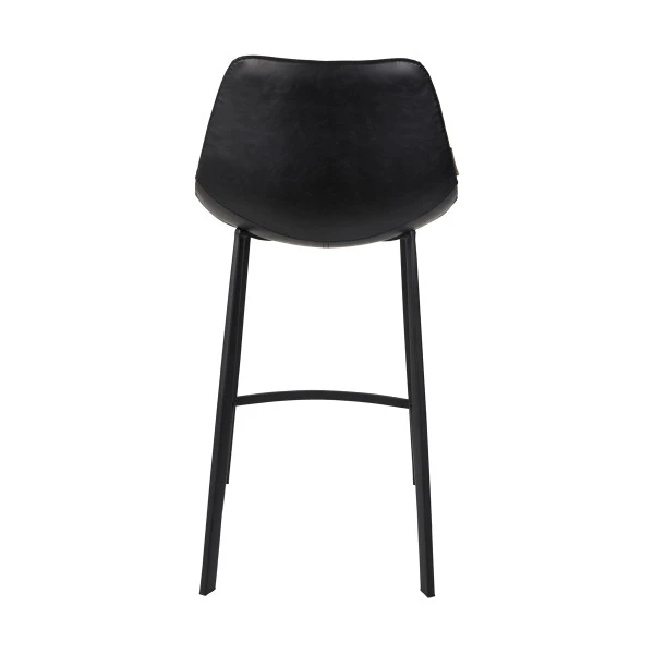 Hoge Leren Barstoel - Afbeelding 5