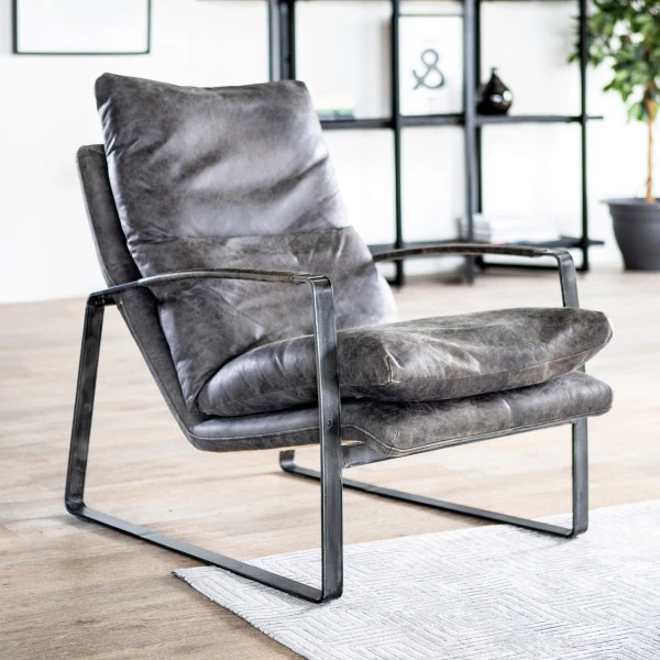 Industriele Fauteuil Leer