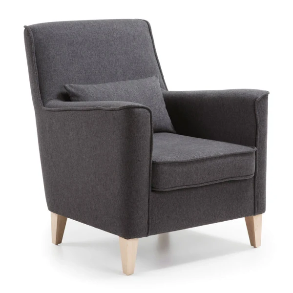 Moderne Fauteuil Met Houten Poten