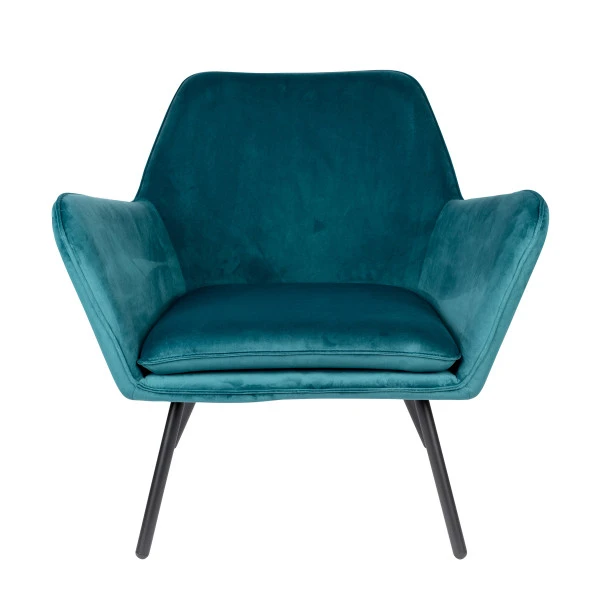 Fluwelen Retro Fauteuil - Afbeelding 3