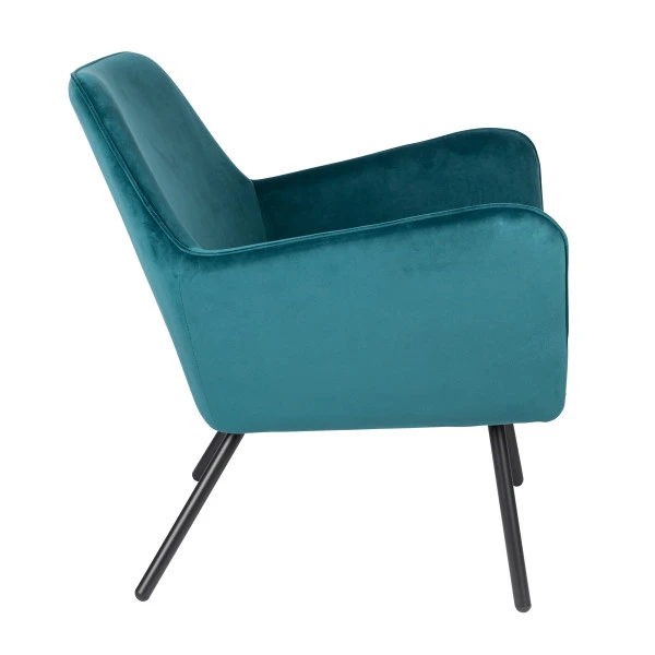 Fluwelen Retro Fauteuil - Afbeelding 4