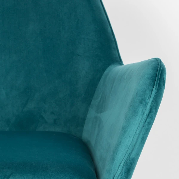 Fluwelen Retro Fauteuil - Afbeelding 7