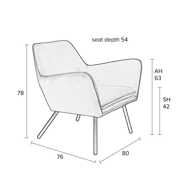 Fluwelen Retro Fauteuil - Afbeelding 10