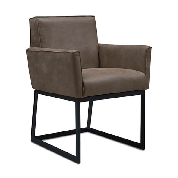 Leren Eetkamerstoel Met Arm Samenstellen