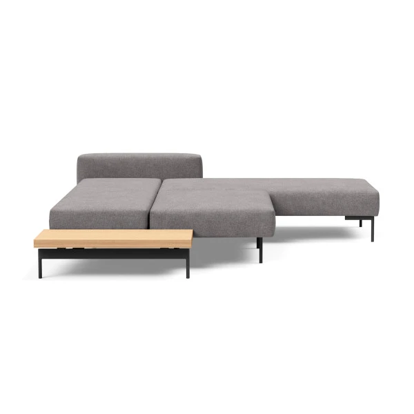 Hoek Slaapbank Met Eiken Tafel - Afbeelding 4