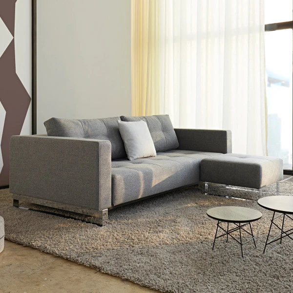 Design Poef Met Chroom - Afbeelding 3