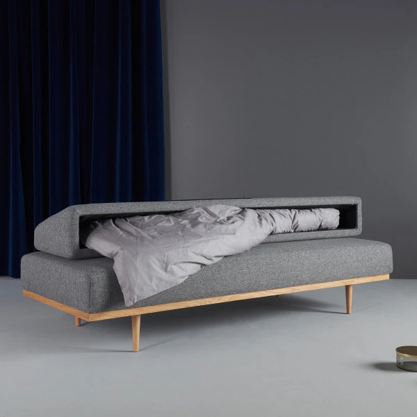 Slaapbank Met Houten Onderstel - Afbeelding 4