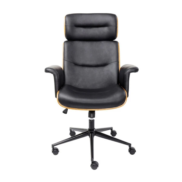 Leren Bureaustoel Walnoot - Afbeelding 2