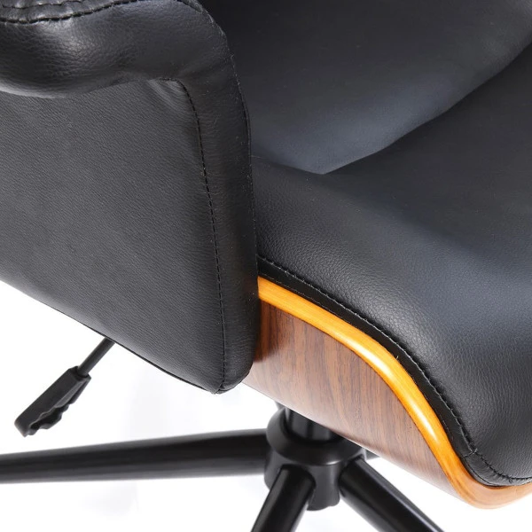 Leren Bureaustoel Walnoot - Afbeelding 5