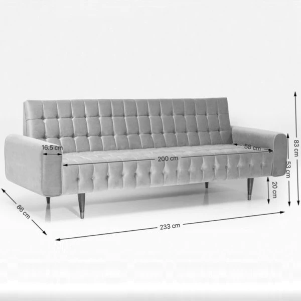 Gecapitonneerde Bank Retro - Afbeelding 7