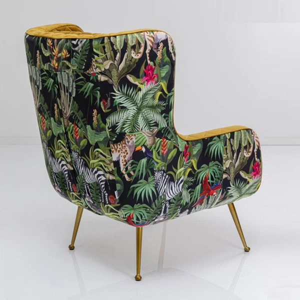 Okergele Fauteuil Jungle - Afbeelding 4