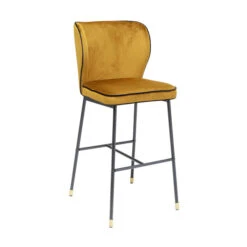 Fluwelen Design Barstoel