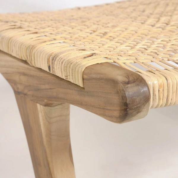 Teak Fauteuil Met Rotan - Afbeelding 6