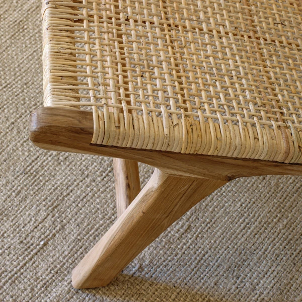 Teak Fauteuil Met Rotan - Afbeelding 8