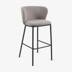 Boucle Barkruk Met Ronde Rug