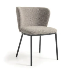 Boucle Eetstoel Met Ronde Rug