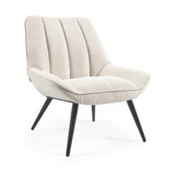 Witte Boucle Fauteuil