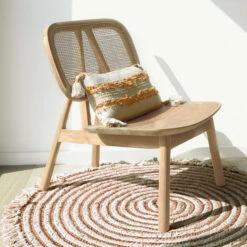 Teak Design Fauteuil Met Rotan