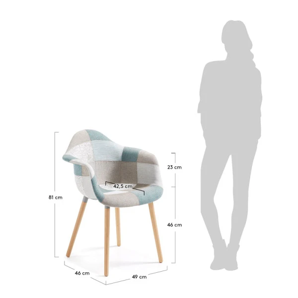 Patchwork Stoel - Afbeelding 5