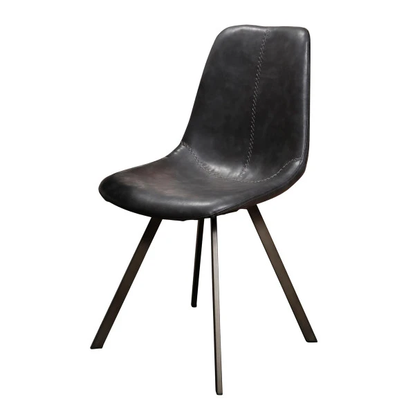 Industriele Eetkamerstoel Kunstleer - Afbeelding 8