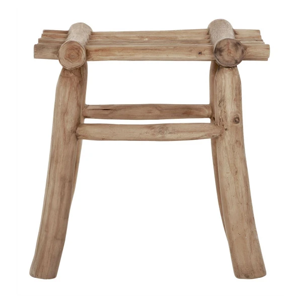 Krukje Van Massief Teak Hout - Afbeelding 3