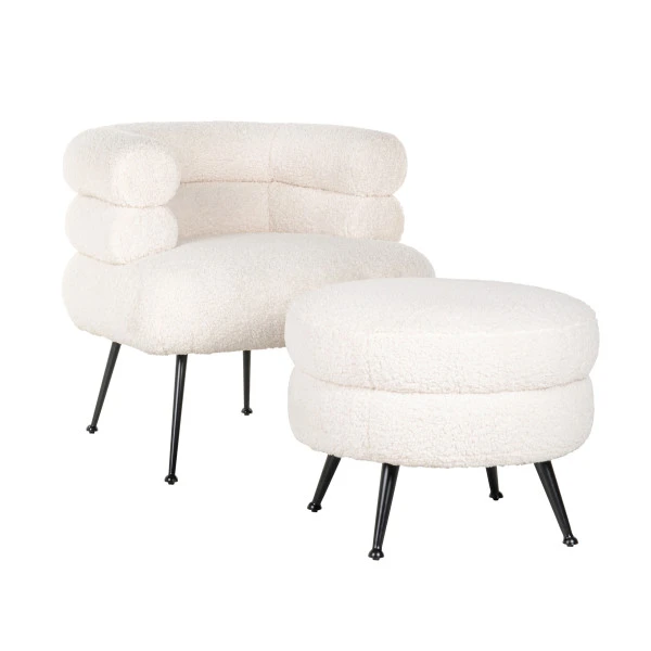 Design Fauteuil Zachte Stof - Afbeelding 5