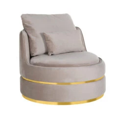 Ronde Design Fauteuil Met Goud