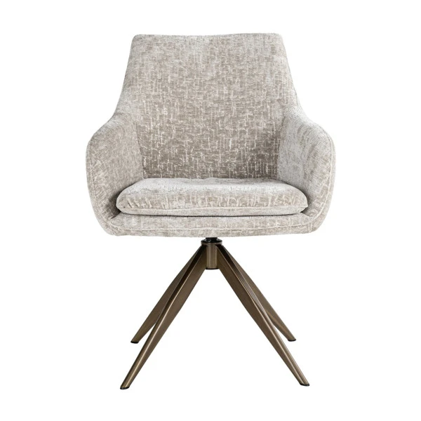 Beige Draaibare Eetkamerstoel - Afbeelding 2
