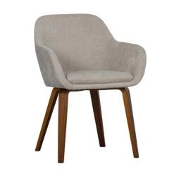 VTwonen Velvet Eetkamerstoel Melange Zand