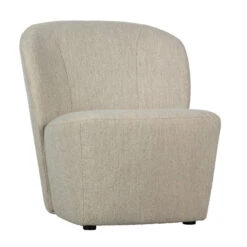 VTwonen Boucle Fauteuil Met Ronde Rug