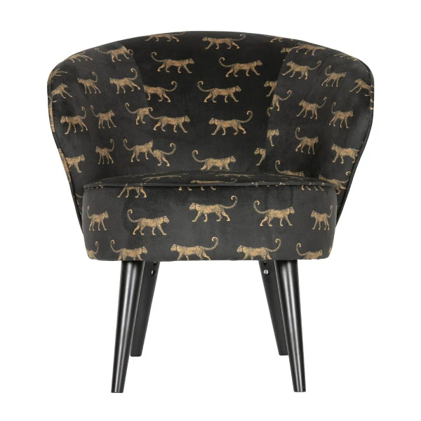 WOOOD Elegante Fauteuil Van Fluweel - Afbeelding 2