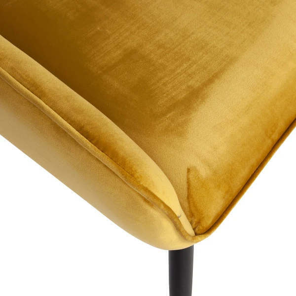 WOOOD Velvet Eetkamerstoel Met Armleuningen (set Van 2) - Afbeelding 5