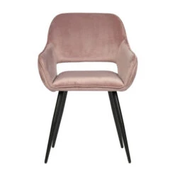 WOOOD Velvet Eetkamerstoel Met Armleuningen (set Van 2)