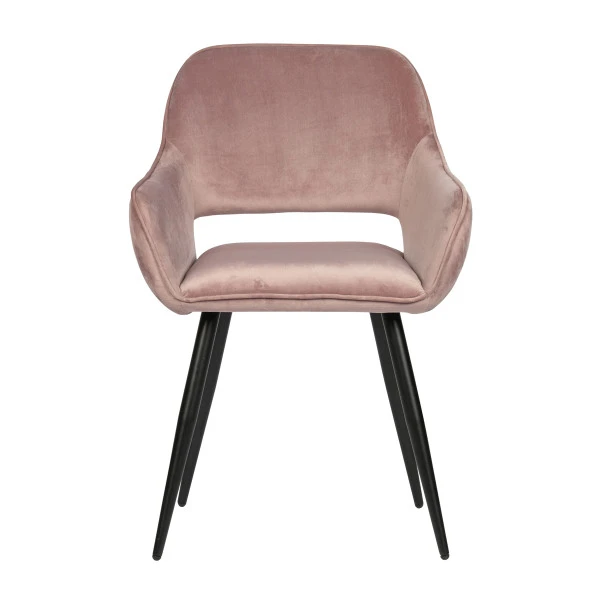 WOOOD Velvet Eetkamerstoel Met Armleuningen (set Van 2)