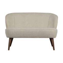 WOOOD 2-zits Bankje Met Teddy Stof