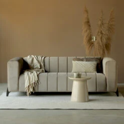 Zandkleurige 3 Zits Bank