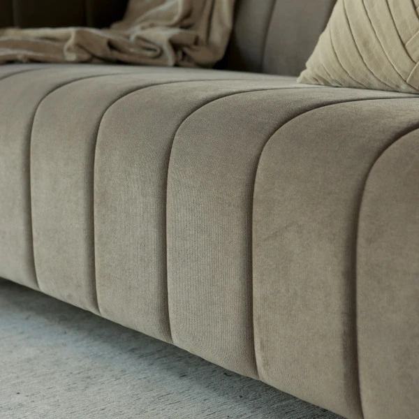 Zandkleurige 3 Zits Bank - Afbeelding 3