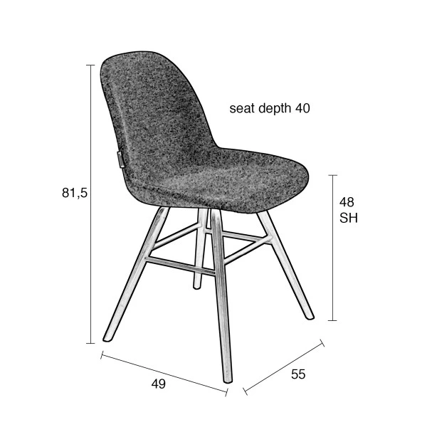 Zuiver Gestoffeerde Kuipstoel - Afbeelding 10